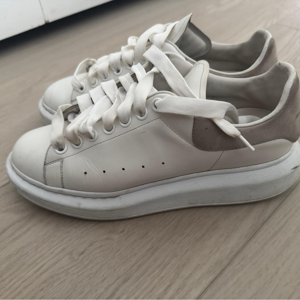Alexander mcqueen authentic White and Gray Sneakers
